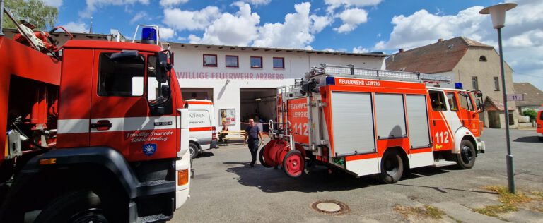 Überregionaler Waldbrandeinsatz in Arzberg, Region Torgau